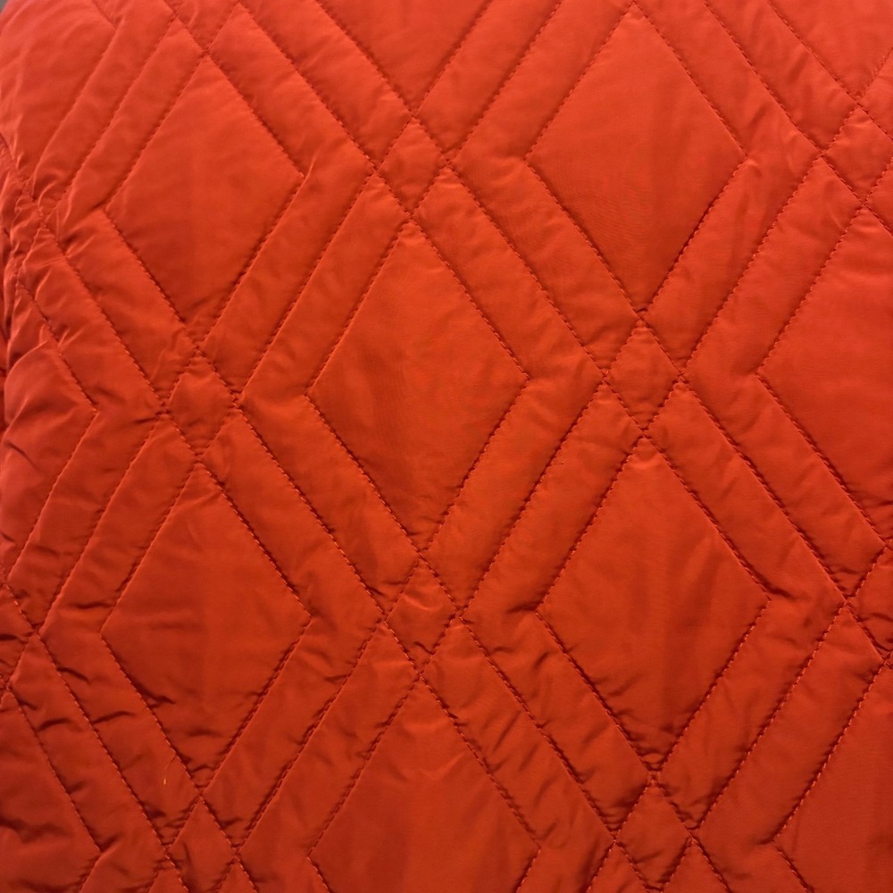 Voyager Quilted Jacket Burnt Orange Lightweight Puffer Zip Up  Collar (Women XL) - Picture 4 of 7